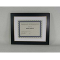 11"x14" Black and Gold Certificate Frame
